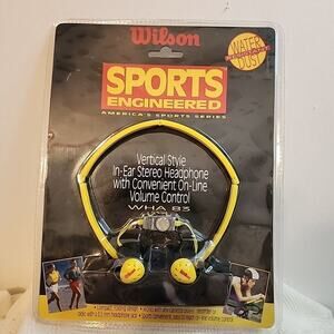 Sealed, Wilson Stereo Headphones With Volume Control. WHA83 NOS Never Opened